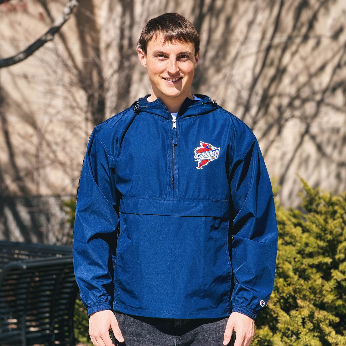 Champion® Spirit Punching Cy Navy Packable Jacket